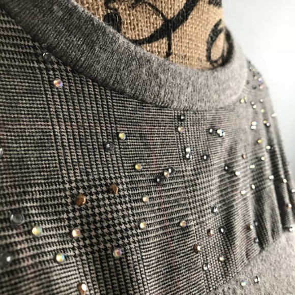 J. Crew Gray Sparkle Wool Sweater - Picture 7 of 8